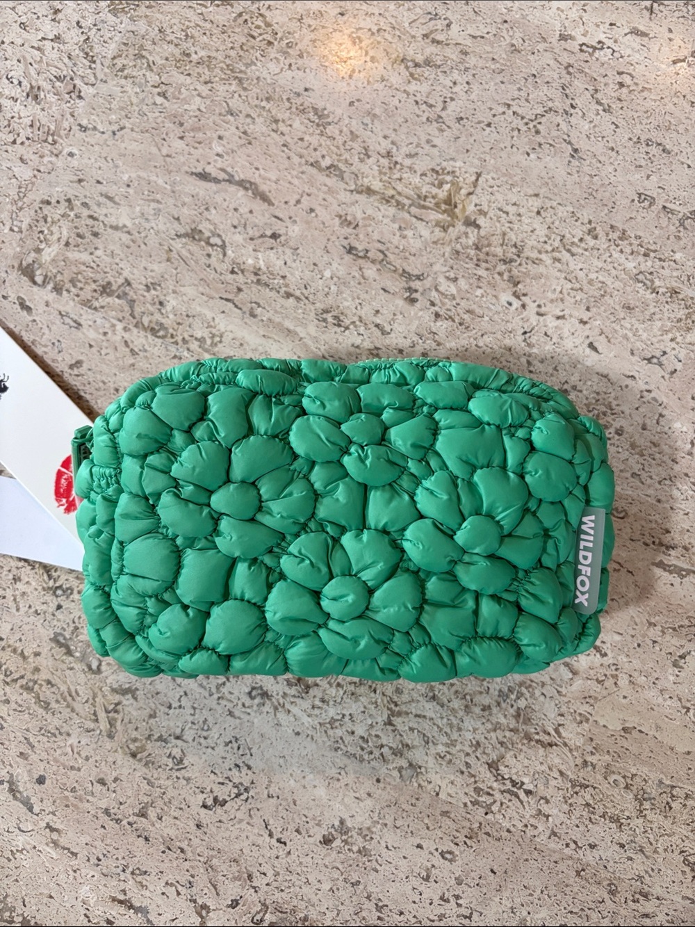 Wildfox Green Quilted Floral Belt Bag Fanny Pack NWT green